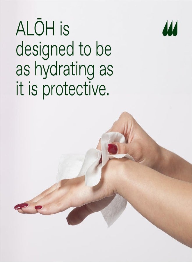 ألو مناديل ALŌH Skin المبللة لتنعيم وتعقيم اليدين - برائحة البرتقال الحلو والبرغموت (علبة واحدة تحتوي على 20 منديلًا مغلفًا بشكل فردي) - Image 3